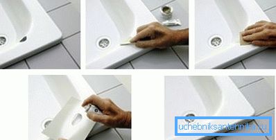 Recuperarea treptată a chiuvetei și a băii