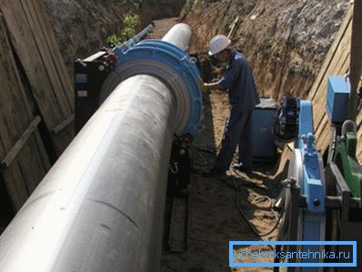 Cu un diametru al conductei de 800 mm pe zi lucrătoare, nu se pot realiza mai mult de opt îmbinări.