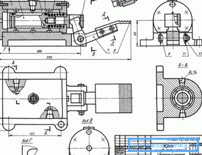 Un exemplu de modul în care desenul de asamblare al unei macarale pneumatice diferă de un circuit convențional de mixer.