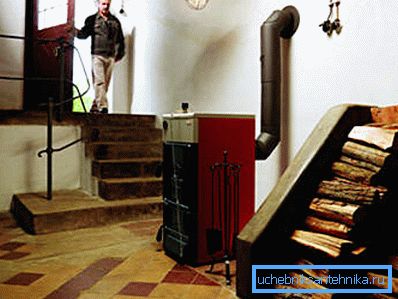 Un exemplu de dispozitiv care este instalat în interiorul casei Un exemplu de dispozitiv care este instalat în interiorul casei