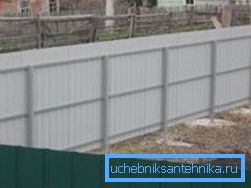 Profilul conductei 40x40x3 ca bază a gardului