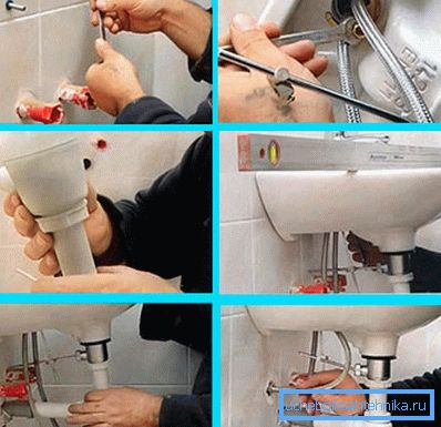 Instalăm chiuveta ceramică agățată în baie la perete