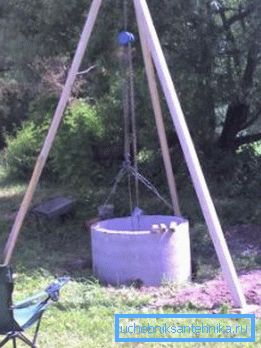 Procesul de instalare a unui inel de beton.