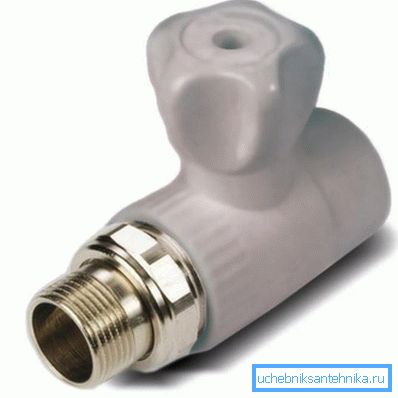 Supapă cu bilă dreaptă de 20 mm