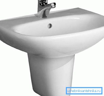 Chiuveta cu semi-piedestal arată foarte originală Chiuveta cu semi-piedestal arată foarte originală