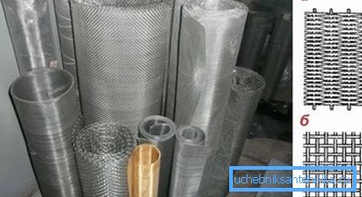 Diferite tipuri de plase care pot fi folosite pentru a face curățarea desenelor