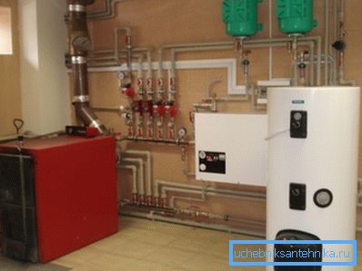 Dimensiunile cazanului pe gaz.