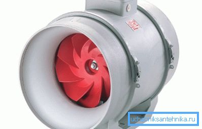 Varietate de ventilator de conducte autohtone.