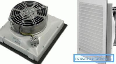 Grilă cu element filtrant și ventilator Grilă cu element filtrant și ventilator