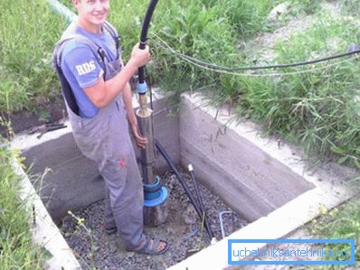 Instalarea independentă a unei pompe de apă într-un puț tubular