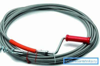 Cablu de instalare cu vârf spiralat pentru captarea de resturi. Cablu de instalare cu vârf spiralat pentru captarea de resturi.