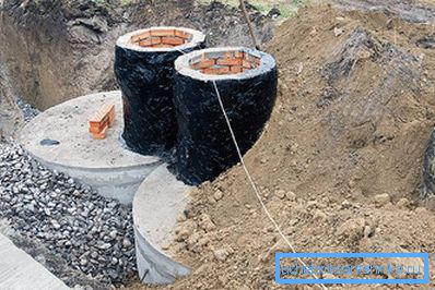Rezervor septic de două structuri din beton