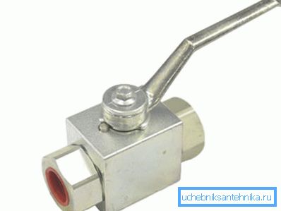 Supapă cu bila 2 2 cu control manual