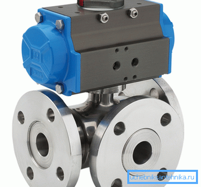 Sferă cu actuator pneumatic