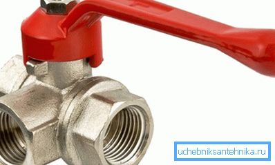 Ball valve cu trei căi. Ball valve cu trei căi.