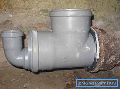 Racordarea țevilor din fontă și plastic Racordarea țevilor din fontă și plastic