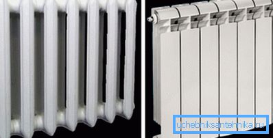 Comparație între radiatoarele de fier și bimetalice produse de mai mulți parametri.