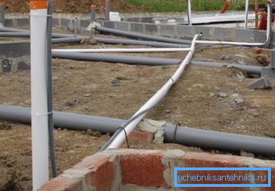Construcția casei a început cu prudență ... cu aprinderea canalizării.