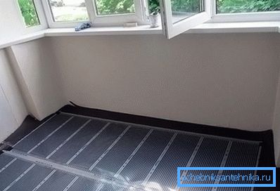 Podea încălzită pe loggia