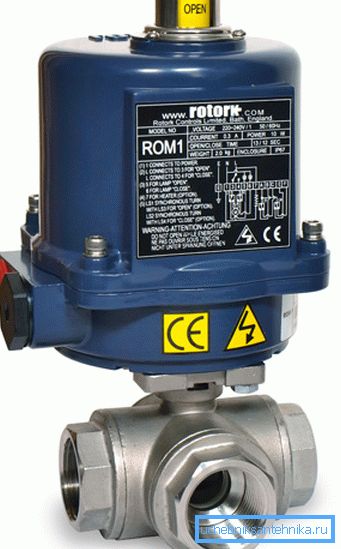 Supapă cu bilă electrică cu trei căi de la un producător străin Supapă cu bilă electrică cu trei căi de la un producător străin