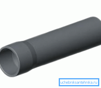 Tub PVC 75 mm pentru lipirea adezivă