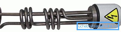 Încălzitor electric tubular pentru unitatea cu combustibil solid.
