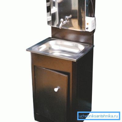 Bordură și chiuvetă pentru o spălătorie de țara - oțel inoxidabil.