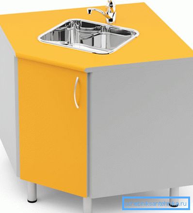 Cabinet pentru chiuveta colțului