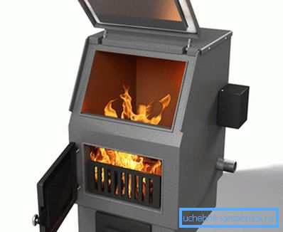 Cazanul electric de propulsie solidă nu diferă în afară de analogii simpli din lemn.