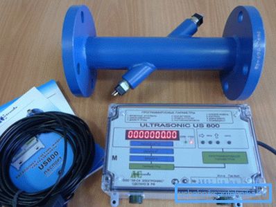 Contor de debit ultrasonic.