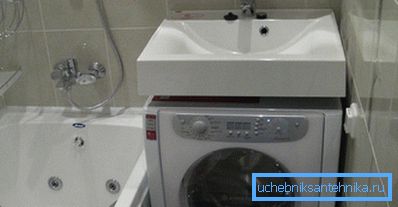 Chiuveta 60 pe 60 în interiorul unei băi