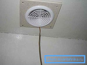 Ventilația în cabina de duș
