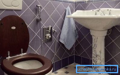 Built-in robinet cu duș igienic în interiorul baie Built-in robinet cu duș igienic în interiorul baie