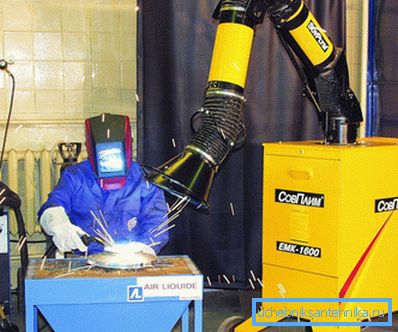Hood peste masă de sudura Hood peste masă de sudura