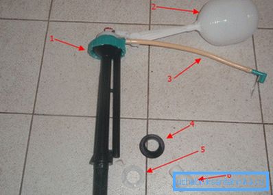 Mecanism de blocare cu un flotor.
